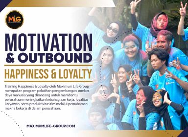 Training Happiness & Loyalty oleh Maximum Life Group merupakan program pelatihan pengembangan sumber daya manusia yang dirancang untuk membantu perusahaan meningkatkan kebahagiaan kerja, loyalitas karyawan, serta produktivitas tim melalui pemahaman makna bekerja, filosofi kerja yang positif, science of happiness, serta strategi membangun hubungan kerja yang harmonis antara karyawan, pimpinan, dan organisasi sehingga tercipta lingkungan kerja yang sehat, produktif, dan berkelanjutan bagi pertumbuhan perusahaan.