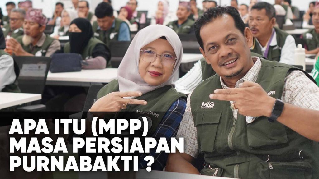 MPP atau Masa Persiapan Purnabakti adalah program pelatihan yang dirancang untuk membantu karyawan mempersiapkan diri sebelum memasuki masa pensiun. Program ini biasanya diberikan oleh perusahaan kepada karyawan yang akan memasuki usia pensiun dalam beberapa tahun ke depan agar mereka dapat menghadapi perubahan kehidupan setelah masa kerja berakhir dengan lebih siap dan terencana.