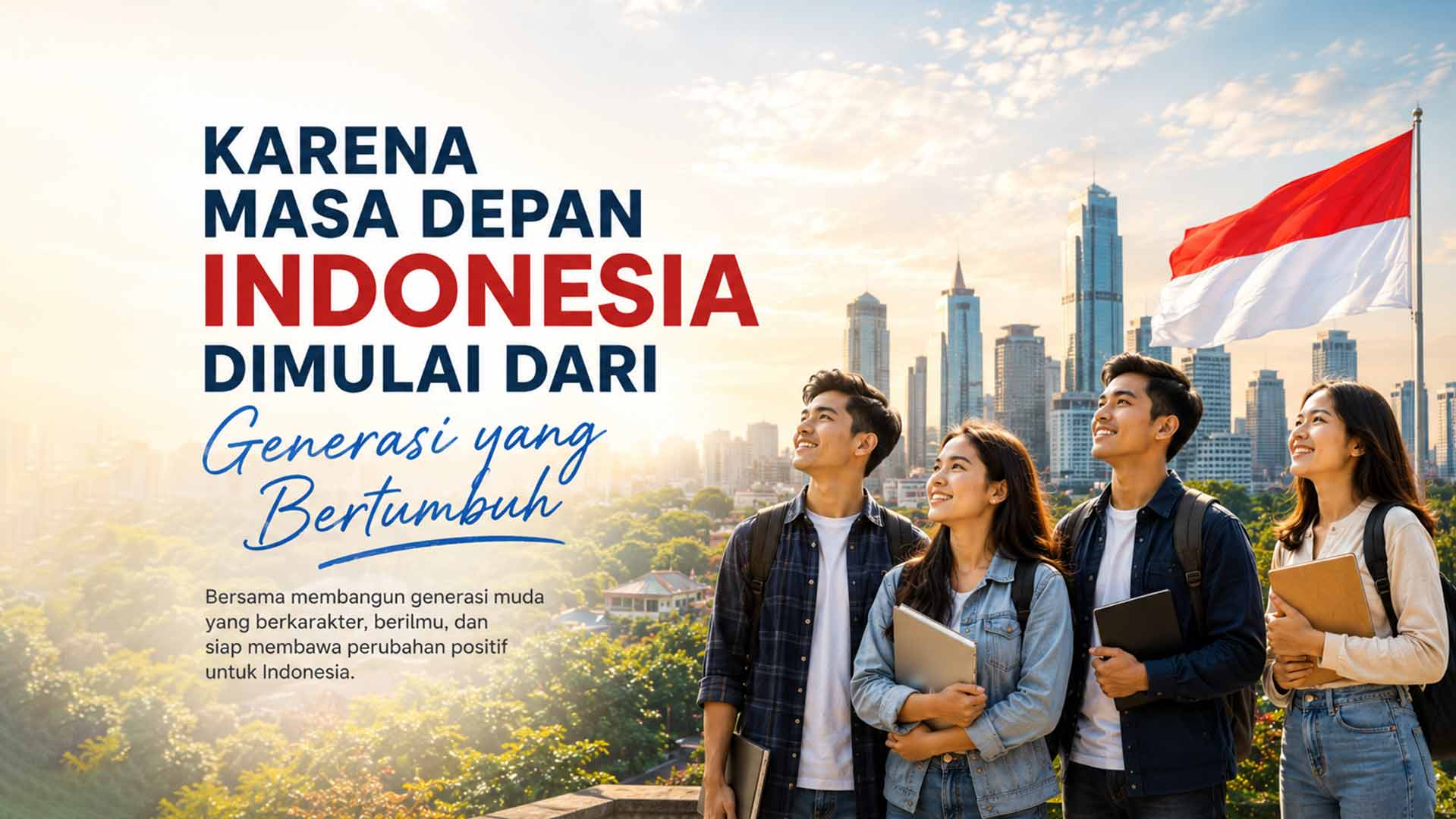 Karena Masa Depan Indonesia Dimulai dari Generasi yang Bertumbuh menjadi semangat Maximum Life Group dalam mendukung pendidikan, pengembangan karakter, dan generasi muda Indonesia.